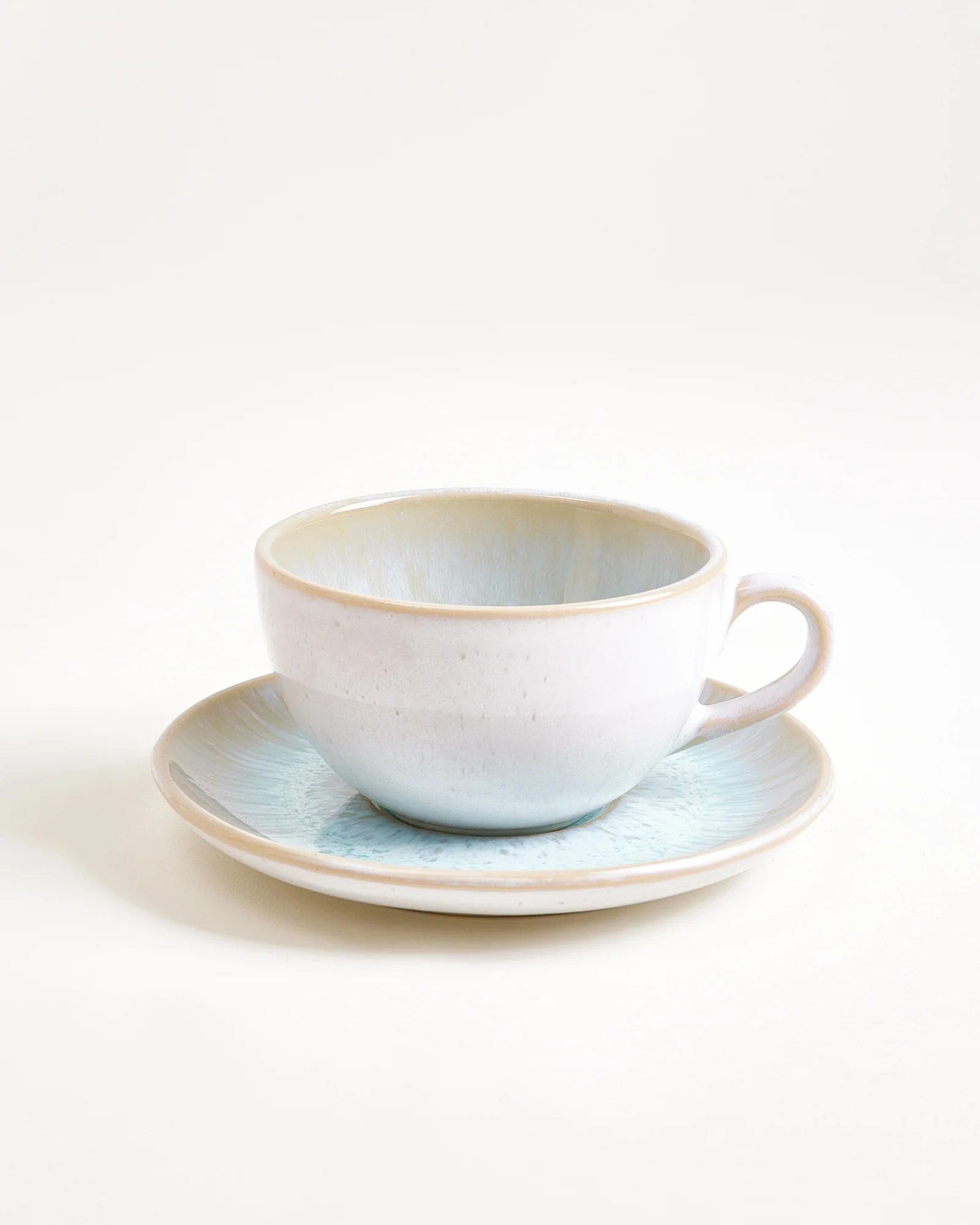 Areia Cappuccinotasse & Untertasse klein classic azur