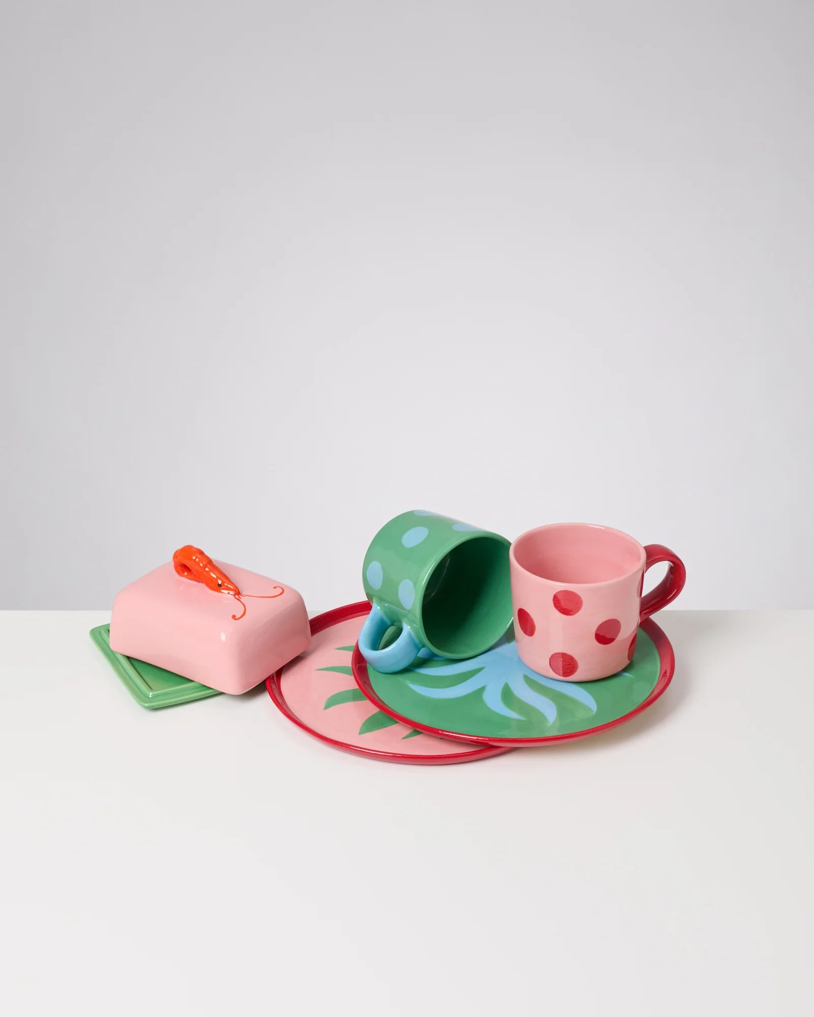 MaM x Isis Maria Geschirr-Set Palm Dot mix 5-teilig