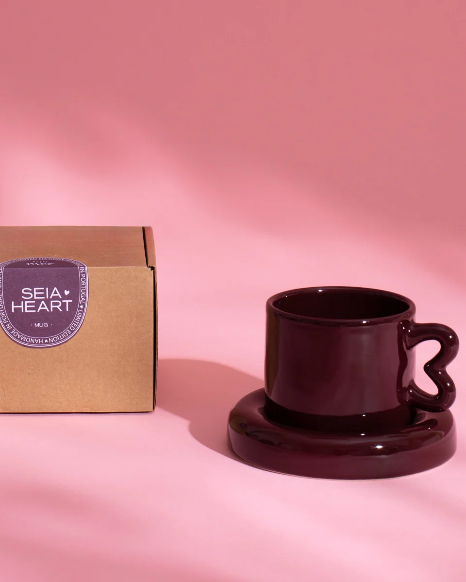 Seia Tasse & Untertasse Herz burgund - Image 2