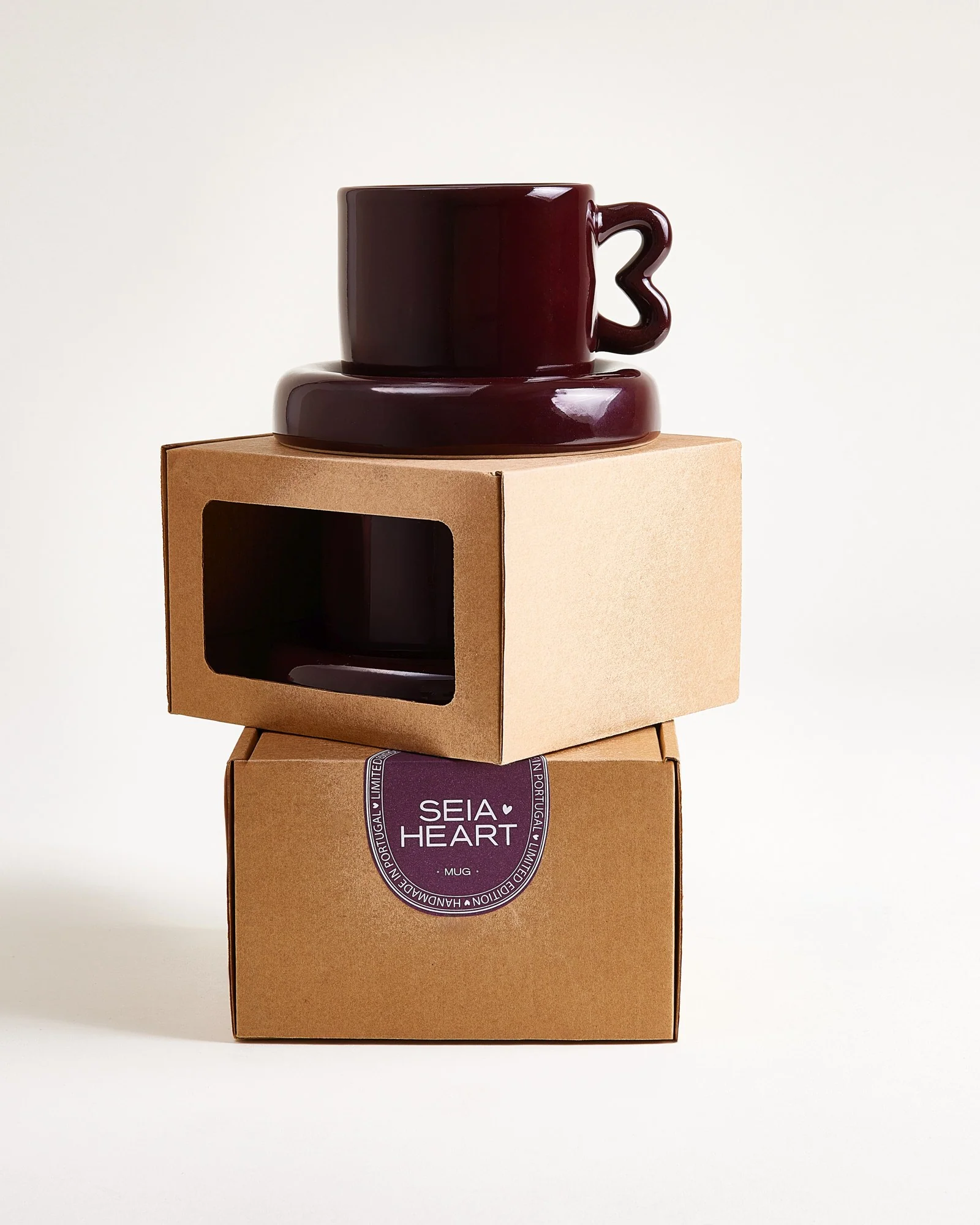 Seia Tasse & Untertasse Herz burgund - Image 3