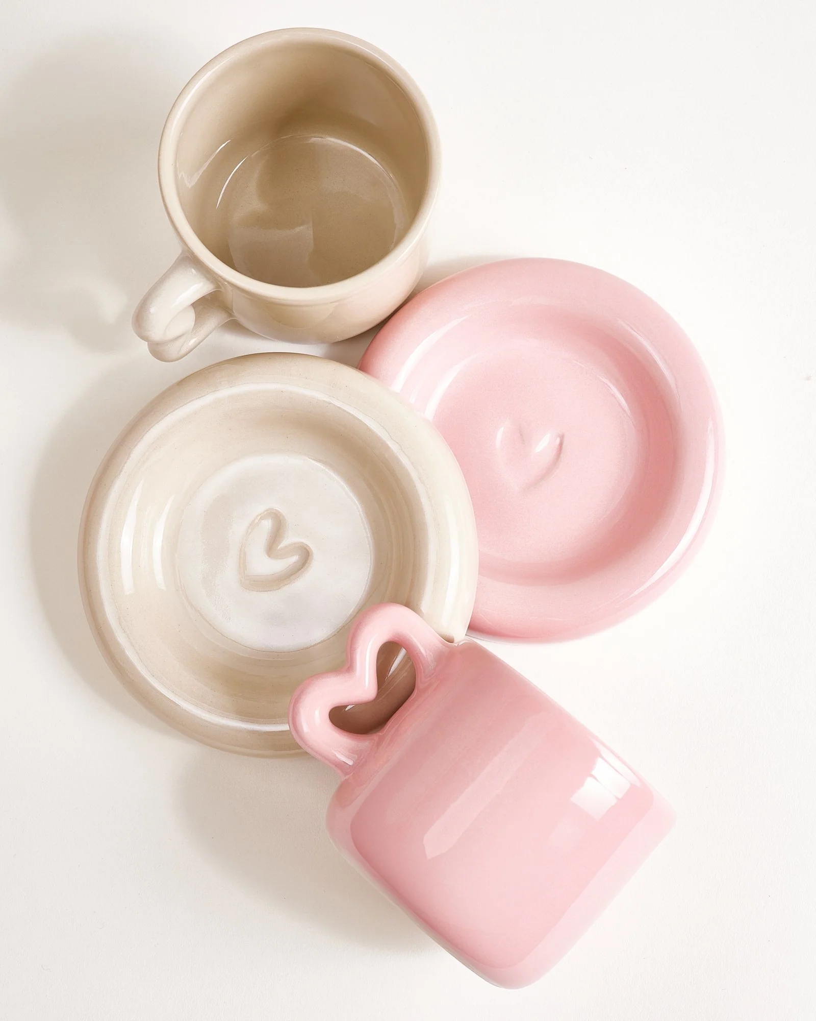Seia Tasse & Untertasse Herz rosa sand - Image 2